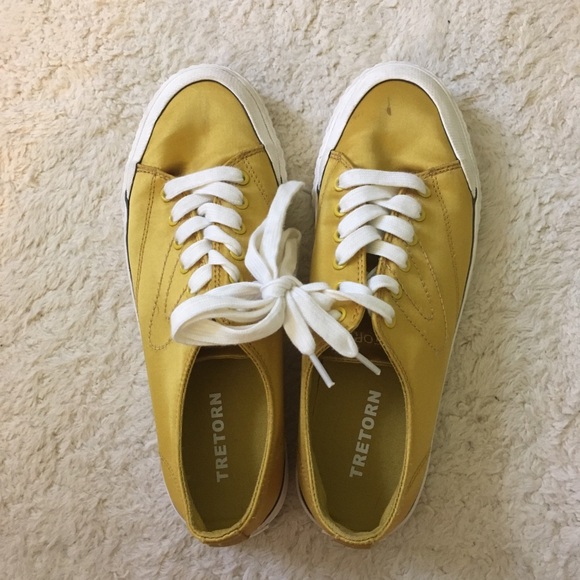 tretorn yellow sneakers